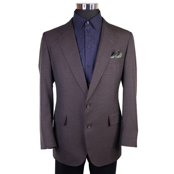 Hart Schaffner Marx Mens Sport Coat Silverwoods Jacket Brown Solid Size 42R - Picture 4 of 14